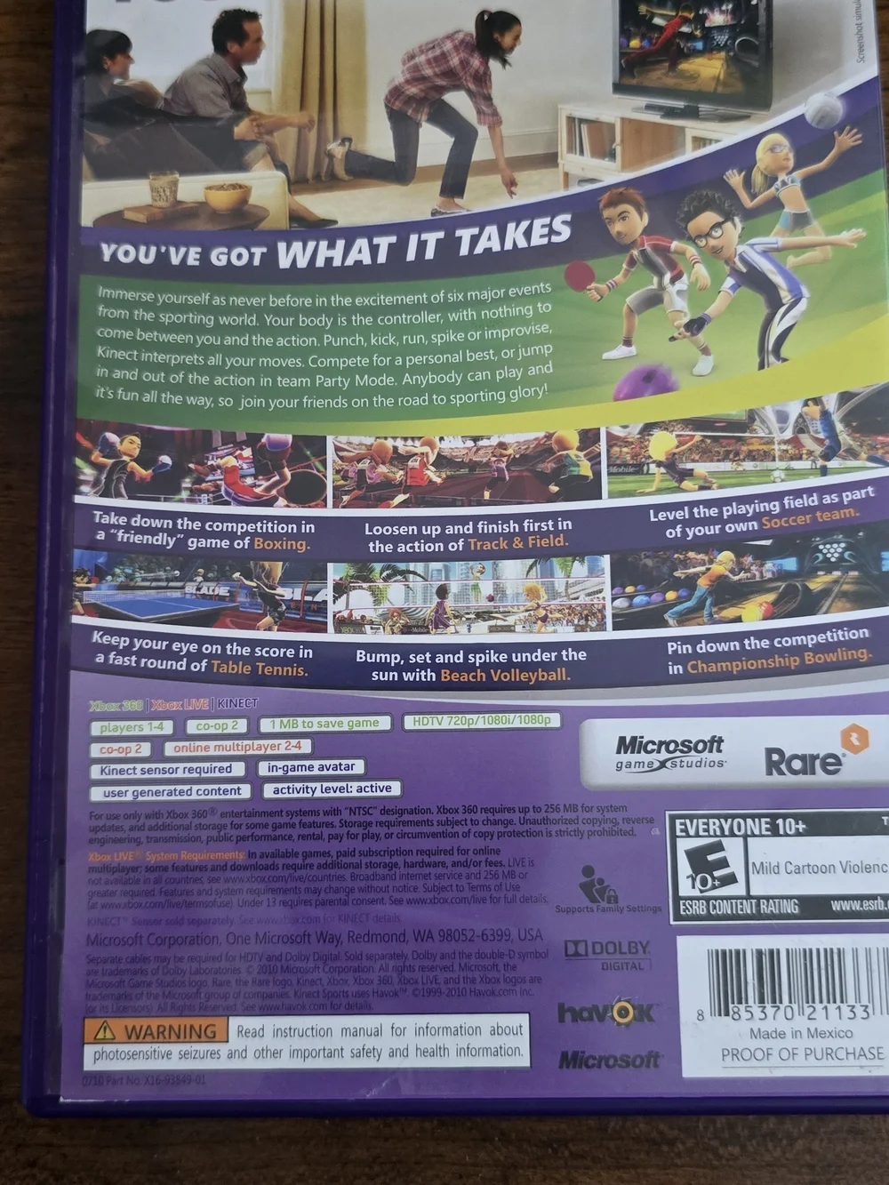 Kinect Sports XBox 360